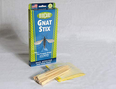 BioCare Gnat Stix Indoor Traps, Nontoxic and Pesticide-Free (12 Count)