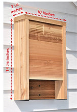 Load image into Gallery viewer, Premium Bat House | Made in USA | Western Red Cedar | Ready to install | Ideal Bat Shelter for extremely hot to warm climates | Environmentally Responsible Eco-Friendly Mosquito Control | Cedar