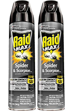 Raid Max Spider & Scorpion Killer (12 oz, 2 Pack)