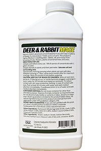 Nature's Mace Deer and Rabbit Repellent, 40oz Ready-to-Use Spray Bottle PLUS 40oz Concentrate