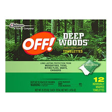 Load image into Gallery viewer, Deep Woods Off Deep Woods Insect Repellent Wipes (12 Towelettes, Pack of 3)