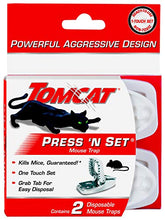 Load image into Gallery viewer, Tomcat Press &#39;N Set Mouse Snap Trap (2 Pack)