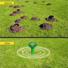 Load image into Gallery viewer, Ultrasonic Mole, Gopher, Groundhog &amp; Vole Repellent, Solar Spikes (4 Pack)