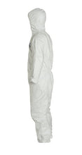 Load image into Gallery viewer, DuPont Tyvek Disposable Protective Coverall with Respirator-Fit Hood and Elastic Cuff, White, X-Large (Pack of 6)