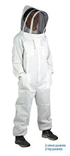 Load image into Gallery viewer, VIVO Professional XL Cotton Full Body Beekeeping Bee Keeping Suit, with Veil Hood (BEE-V106XL)