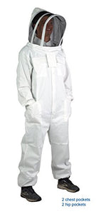 VIVO Professional XL Cotton Full Body Beekeeping Bee Keeping Suit, with Veil Hood (BEE-V106XL)