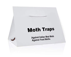 Nimon Premium Non-Toxic Pantry Moth Traps with Pheromone Attractant (8 Pack, White)