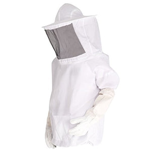 Farmunion Protective Bee Keeping Jacket Veil Suit +1 Pair Beekeeping Long Sleeve Gloves