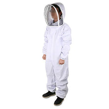 Load image into Gallery viewer, DGCUS Professional Cotton Full Body Beekeeping Suit with Self Supporting Veil Hood(For Person No Taller than 5&#39; 9&quot;)
