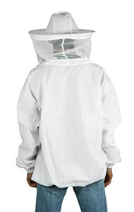 VIVO Professional White Medium/Large Beekeeping/Bee Keeping Suit, Jacket, Pull Over, Smock with a Veil (BEE-V105)