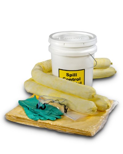 ESP SK-H5 16 Piece 5 Gallons Hazmat Absorbent Spill Kit, 5 Gallons Oil Absorbency