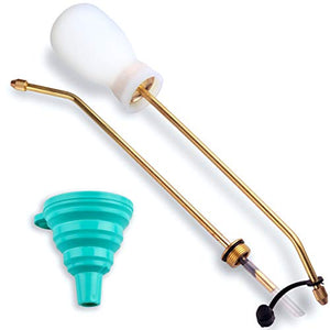 Bizzy One Pest Control Bulb Duster, Funnel PLUS 2 Brass Lances