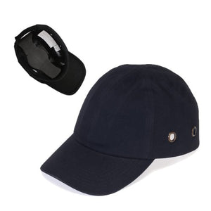 Black Baseball Bump Cap - Lightweight Safety hard hat head protection Cap