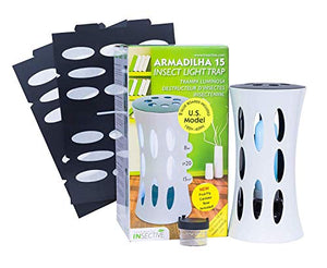 Bite-Lite Armadilha Indoor UV Light Fly Trap Killer of House Flies, Stink Bugs, Fruit Flies, and Other Small Flying Insects. Attractive Electronic Fly Catcher Comes with 2 Non-Toxic Sticky Glue Boards