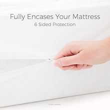 Load image into Gallery viewer, LINENSPA Zippered Encasement Waterproof, Dust Mite Proof, Bed Bug Proof, Hypoallergenic Breathable Mattress Protector - Queen Size