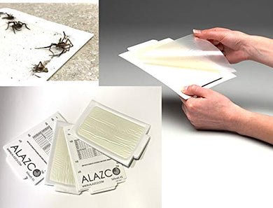 ALAZCO 12 Glue Traps - Non-Toxic Professional Mouse & Insect Trap