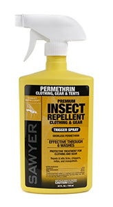 Sawyer Products SP657 Premium Permethrin Clothing Insect Repellent Trigger Spray, 24-Ounce
