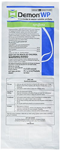 Demon WP Insecticide, 1 Envelope w/ 4 (0.33 oz) Packets