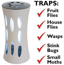Load image into Gallery viewer, Bite-Lite Armadilha Indoor UV Light Fly Trap Killer of House Flies, Stink Bugs, Fruit Flies, and Other Small Flying Insects. Attractive Electronic Fly Catcher Comes with 2 Non-Toxic Sticky Glue Boards