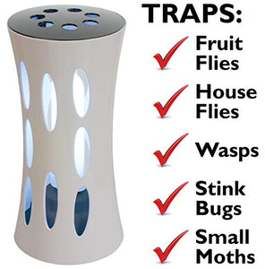 Bite-Lite Armadilha Indoor UV Light Fly Trap Killer of House Flies, Stink Bugs, Fruit Flies, and Other Small Flying Insects. Attractive Electronic Fly Catcher Comes with 2 Non-Toxic Sticky Glue Boards