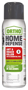 Ortho Home Defense Ant & Roach Killer with Essential Oils (14 oz Aerosol)
