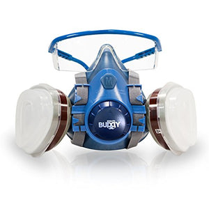 Breath Buddy Half-Face Respirator Plus Safety Goggles