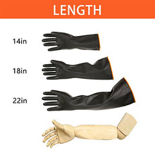 Load image into Gallery viewer, ThxToms Heavy Duty Chemical Resistant Latex Gloves, 14&quot; (1 Pair)