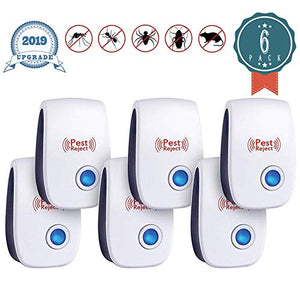 JALL Upgraded Ultrasonic Pest & Rodent Repeller Plug-in (6 Pack)