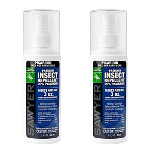 Sawyer Products Premium Insect Repellent with 20% Picaridin, Pump Spray (3 oz. Bottle, 2 Pack)
