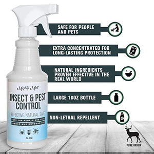 Mighty Mint Insect and Pest Control Peppermint Oil, All Natural Spray (16 oz)