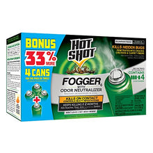 Load image into Gallery viewer, Hot Shot Indoor Fogger With Odor Neutralizer (2 oz. Cans, 4 Pack)