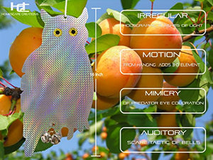 Homescape Creations Owl Bird Repellent Control Scare Device