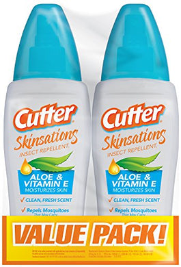 Cutter Skinsations Insect Repellent Pump Spray (6 oz. Bottle, 2 Pack)