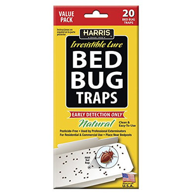 Harris Early Detection Bed Bug Glue Traps (20/Pack)