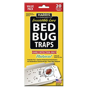 Harris Early Detection Bed Bug Glue Traps (20/Pack)