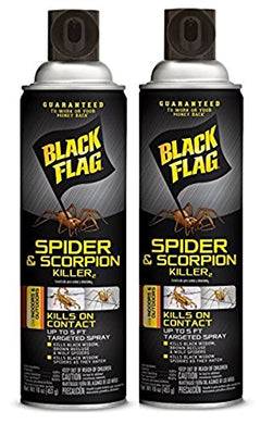 Black Flag Spider and Scorpion Killer Aerosol Spray, (16 oz, Pack of 2)