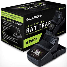 Load image into Gallery viewer, Guarden All Weather Rat Snap Traps, Kills Gophers, Voles, Mice, and Rat (6 Traps)