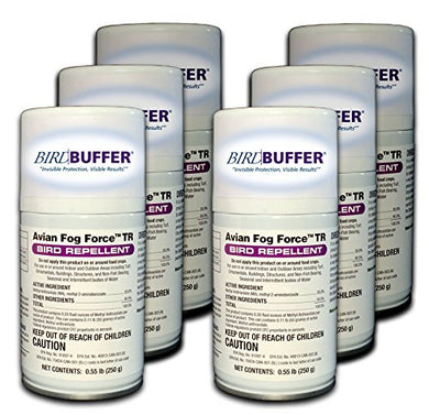 BirdBuffer Six Pack Canister Replacement for Timed Release Bird Repellant Kit