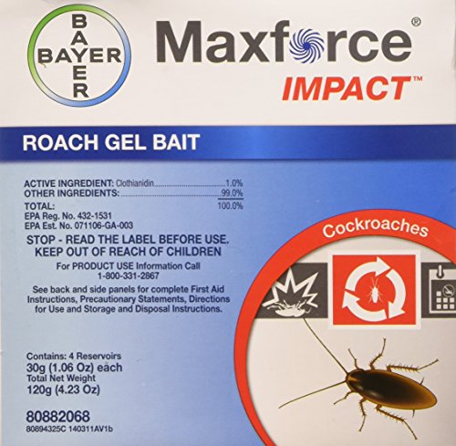 Maxforce Impact Roach Gel Bait (Four 30g Tubes)