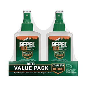Repel 100 Insect Repellent, Pump Spray (4 oz. Bottle, 2 Pack)
