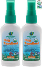 Load image into Gallery viewer, GREENERWAYS ORGANIC Mosquito Insect Repellent Travel Size, DEET-FREE (2 Pack - 2 Oz Bug Spray)
