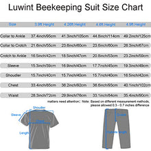 Load image into Gallery viewer, Luwint Kids Full Body Ventilated Beekeeping Suits - Cotton Bee Beekeeper Suit with Self Supporting Fencing Veil Hood for Children (White/4.9ft Height)