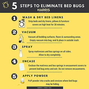 HARRIS Bed Bug Killer, Liquid Spray with Odorless and Non-Staining Extended Residual Kill Formula (Gallon)