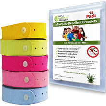 Load image into Gallery viewer, Simple Natural Products Mosquito Repellent Bracelet (15 Pack)
