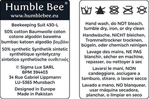 Humble Bee 430 Vented Beekeeping Suit with Round Veil