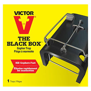 Victor The Black Box Gopher Trap, Reusable, Weather-Resistant