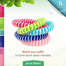 Load image into Gallery viewer, Green-Nature Mosquito Repellent Bracelet, 100% Natural Deet-Free (10 Pack w/ 24 Patches)
