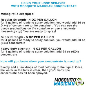 Mosquito Magician Hose Sprayer w/ 1 Gallon Natural Mosquito Killer Concentrate