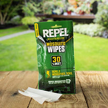 Load image into Gallery viewer, Repel Insect Repellent Mosquito Wipes 30% DEET (15 Wipes)