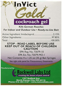 Invict Gold Roach Gel Bait (Four 35g Tubes)